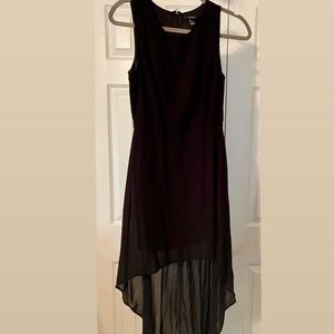 Forever 21 black hi-low dress